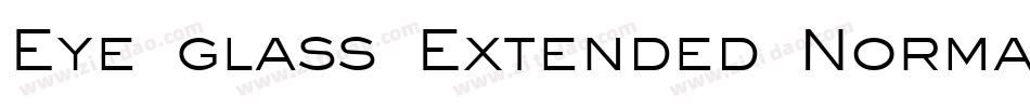 Eye glass Extended Normal字体转换